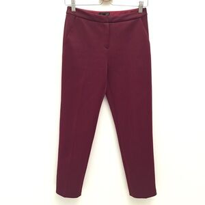 Topshop Burgundy Ankle Pants